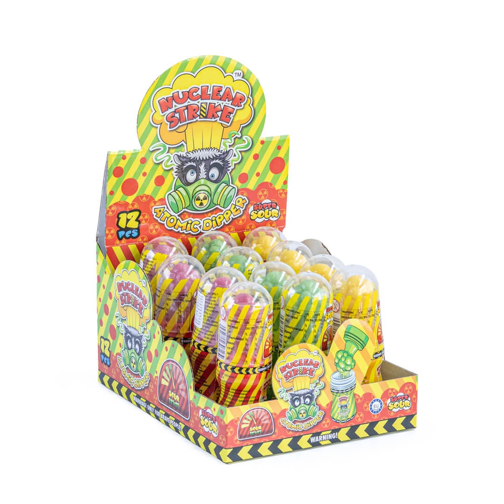 NUCLEAR STRIKE ATOMIC DIPPER- LIZAK Z KWAŚNYM ŻELEM 40G 12szt/12disp
