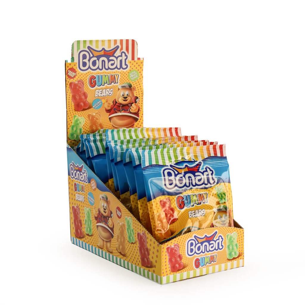 Bonart Gummy Bears Jelly Candy PL Bag - 80g