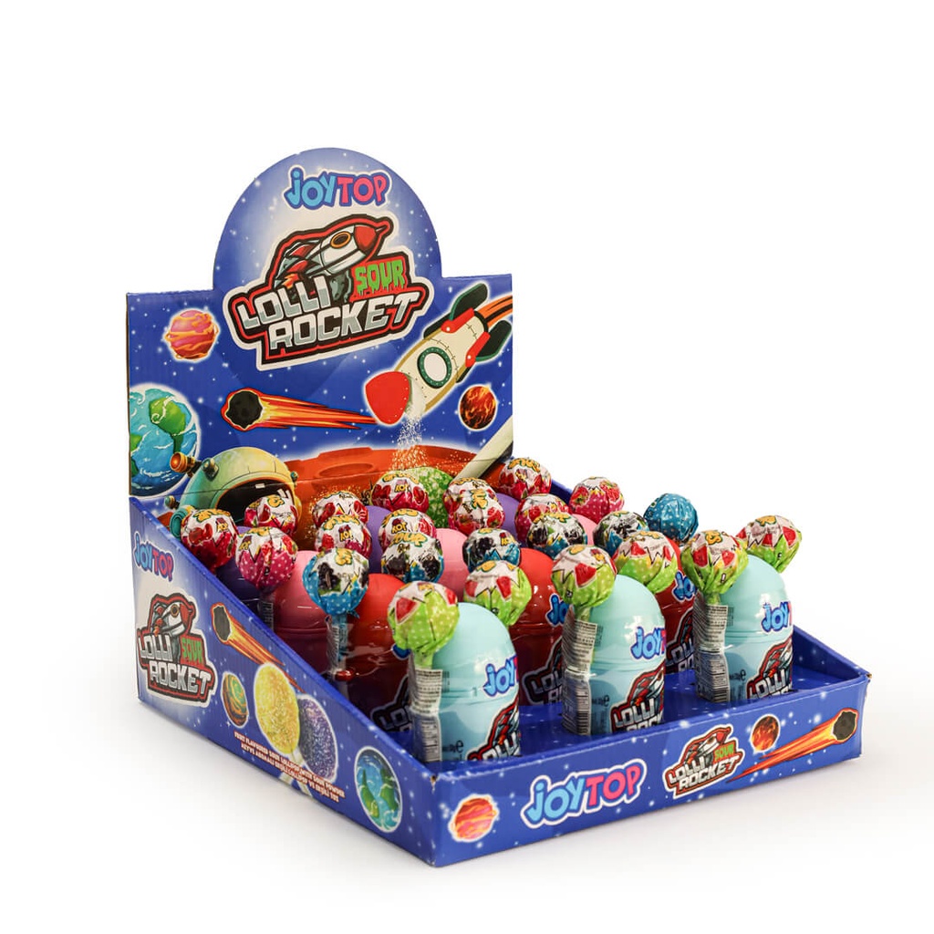 Joytop Lollirocket Sour Lollipop and Sour Powder - 32g