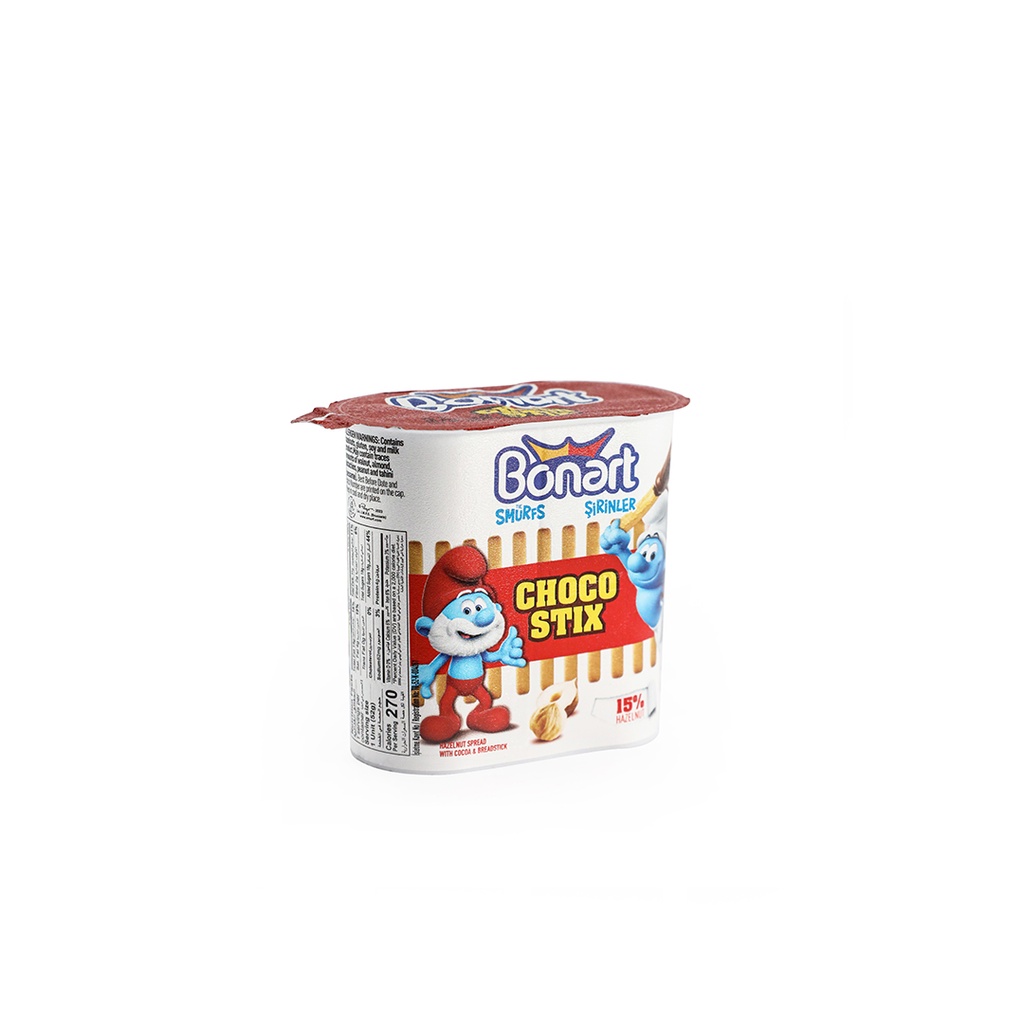 Bonart Smurfs Bread sticks with Hazelnut Cream - 52g